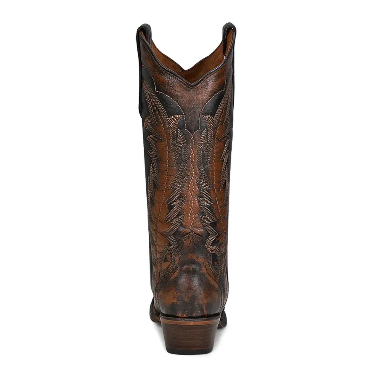 Corral Boots Women's 13" Triad Western Snip Toe Boot - BROWN/TAN