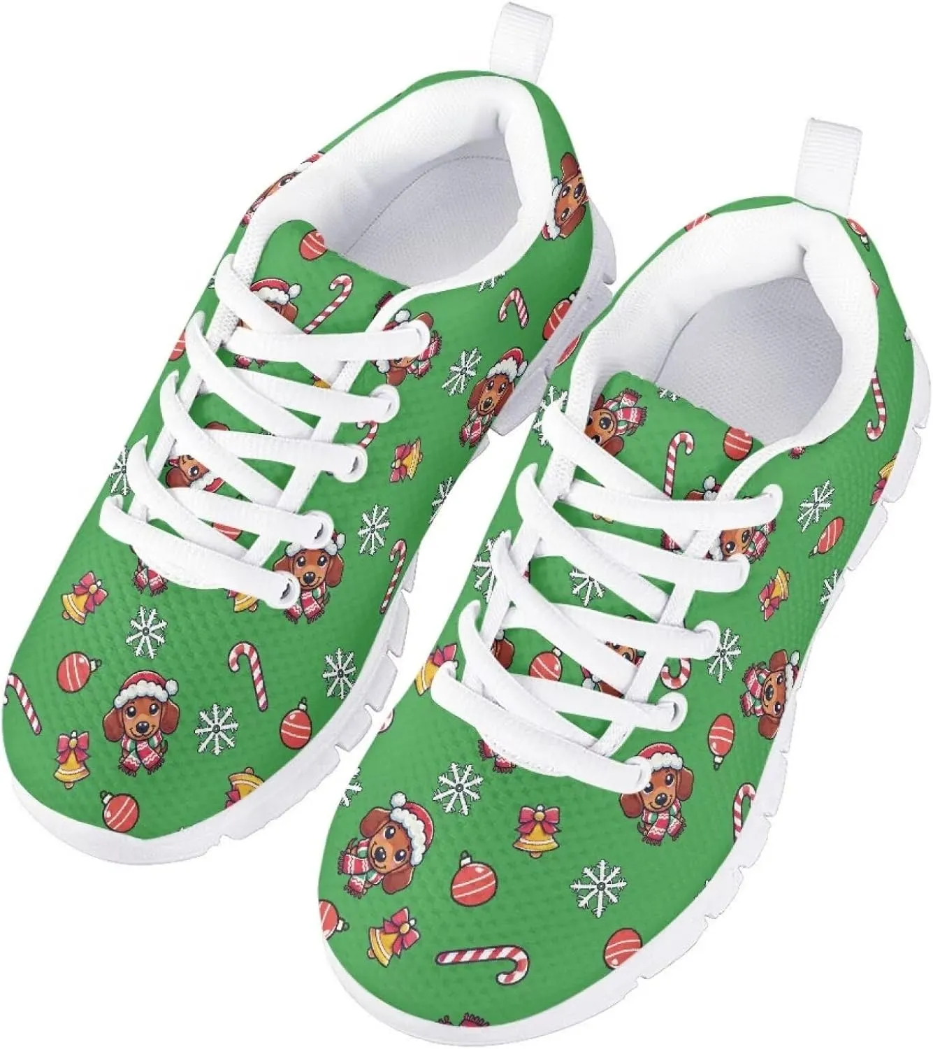 FOR U DESIGNS Kids Athletic Shoes Lace Up Sports Outdoor Sneakers Girls Walking Shoes Mesh Breathable Boys Running Tennis Shoes