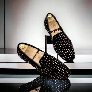 Jack Marc Fashionable Party Rhinestone Shoes For Men