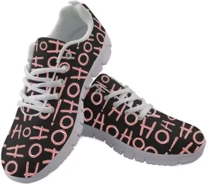 Jeiento Thanksgiving Shoes for Women Men Running Shoes Fall Pumpkin Maple Leaf Comfort Footwear Trainers Mesh Shoes Sneakers