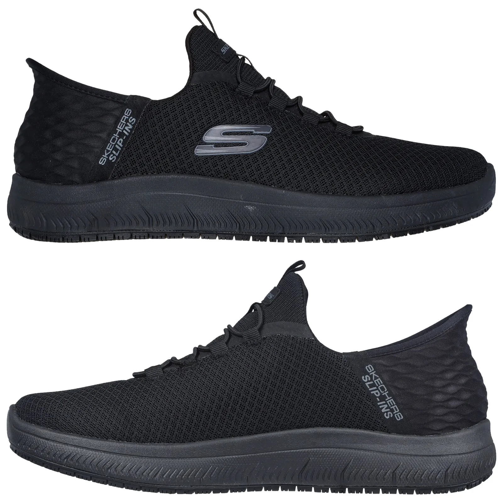 Skechers Mens Summits Colsin Slip-Ins Work Shoes