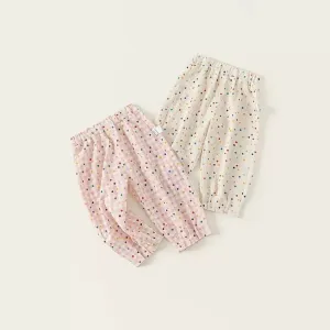 Summer Dots Delight Colorful Checkered Pants