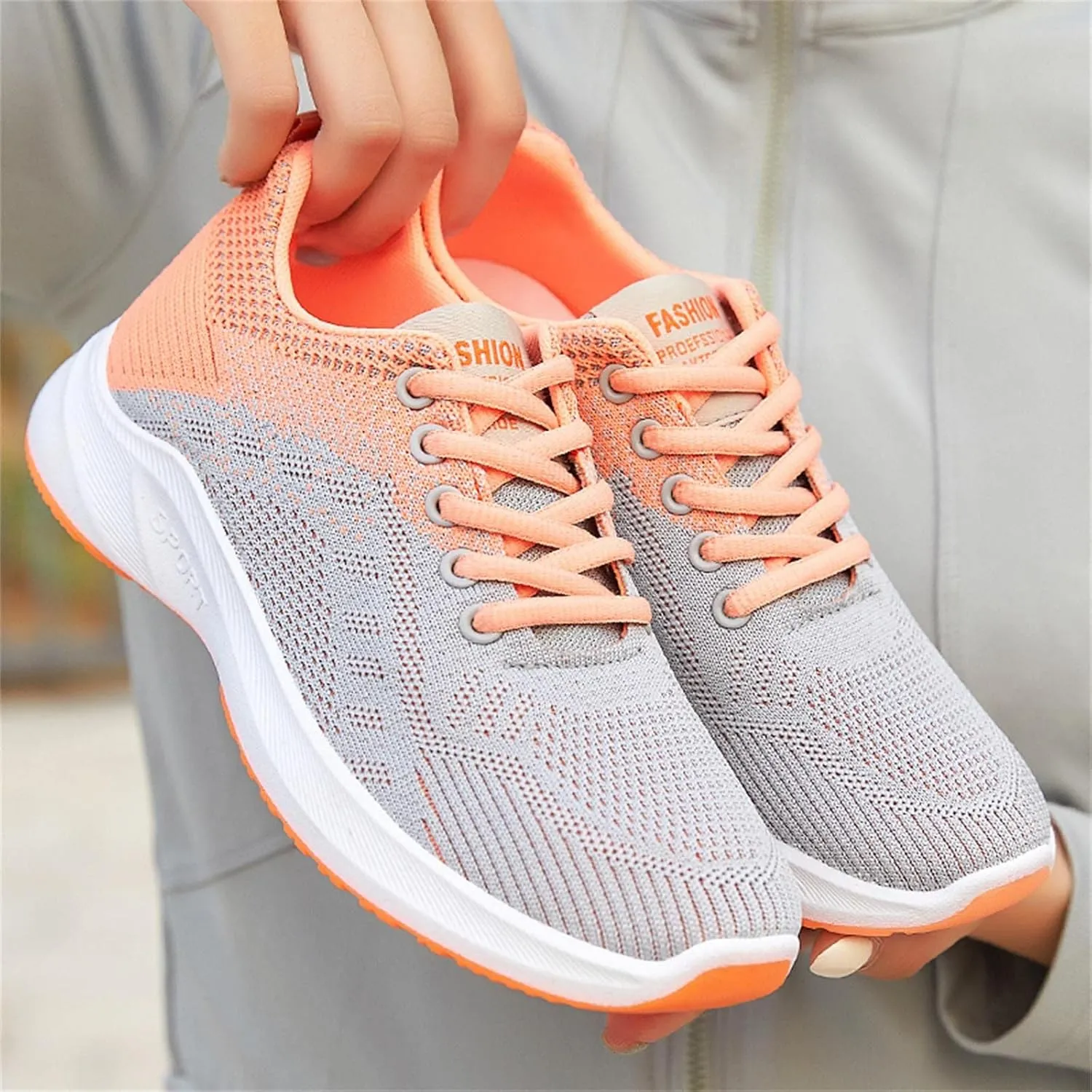 Women's Walking Sock Shoes Elastic Knit Lightweight Womens Tennis Shoes Wide Width Casual Shoes Black Platform Sneaker White Tennis Shoe Cross Trainer Shoe